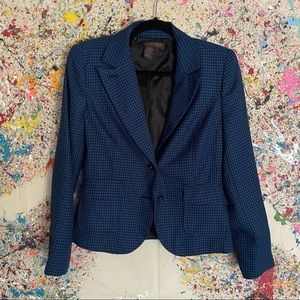 Blue/Black cropped blazer. Size 6